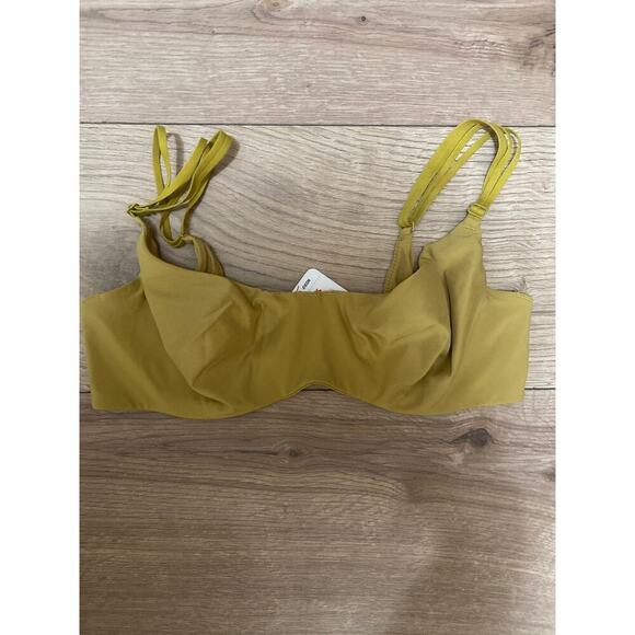 Free People Other - Free People Intimately Zoey Underwire Balconette Bra 32D Yellow Marsh New